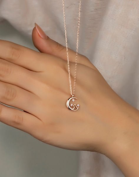 925 Ayar Gümüş Sonsuzluk Prensesi Kolye