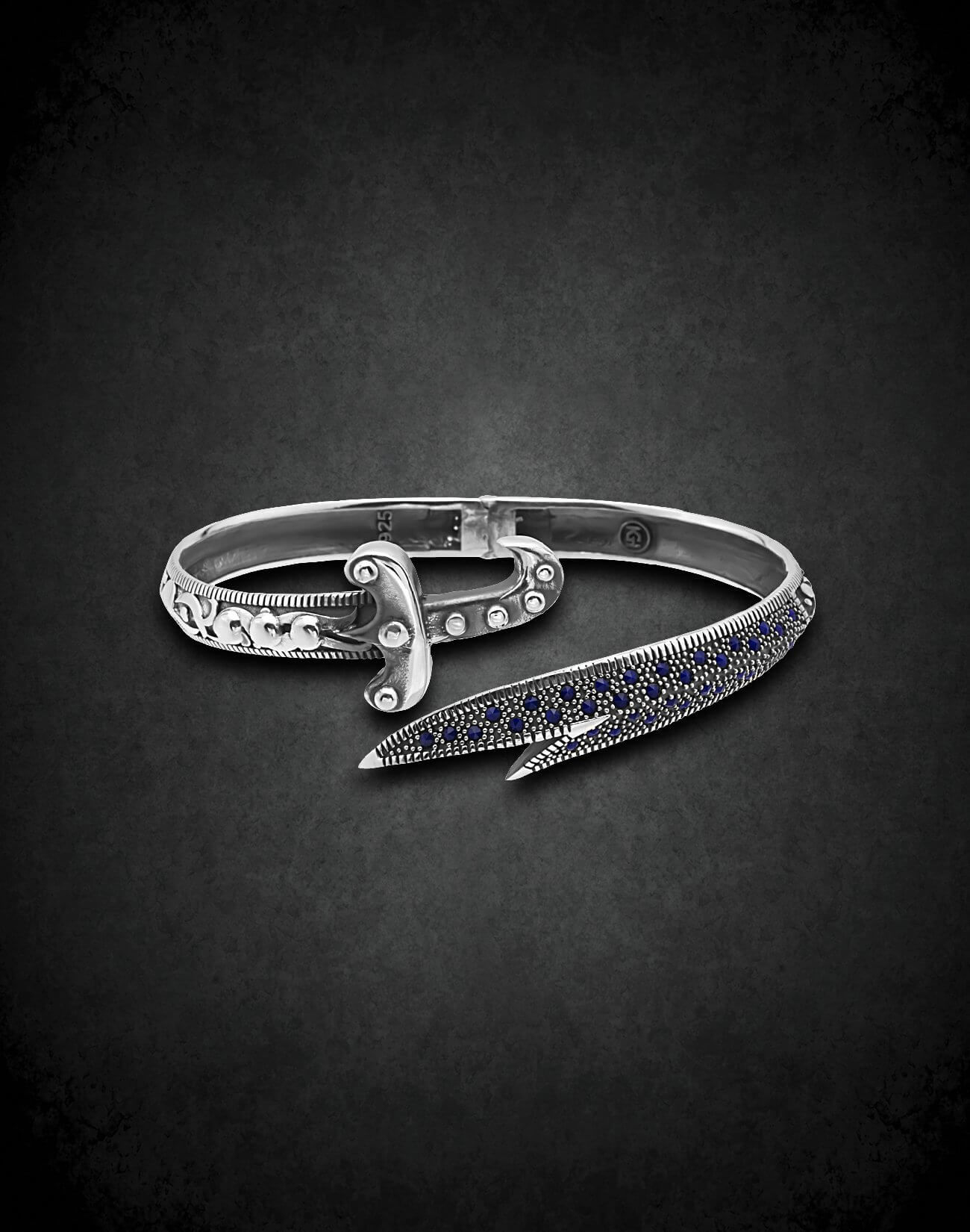 Zülfikar Kılıcı Gümüş Erkek Bilekliği