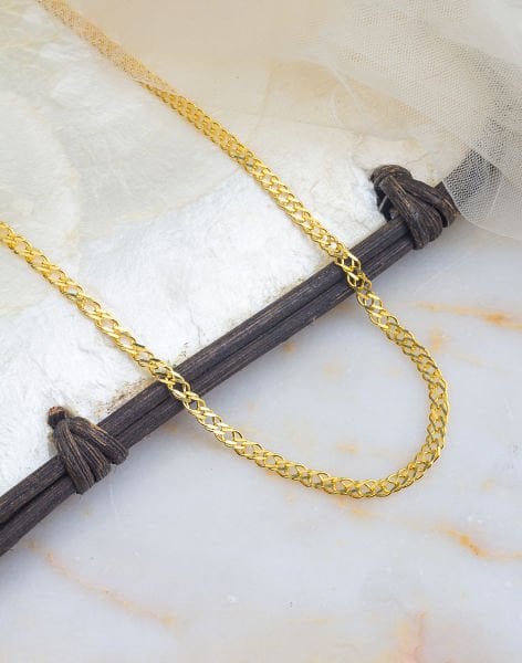 925 Ayar İçiçe Zincir Hallow Model Gümüş Kolye