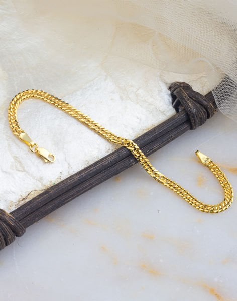 925 Ayar Örgü Modeli Zincir Gümüş Bileklik