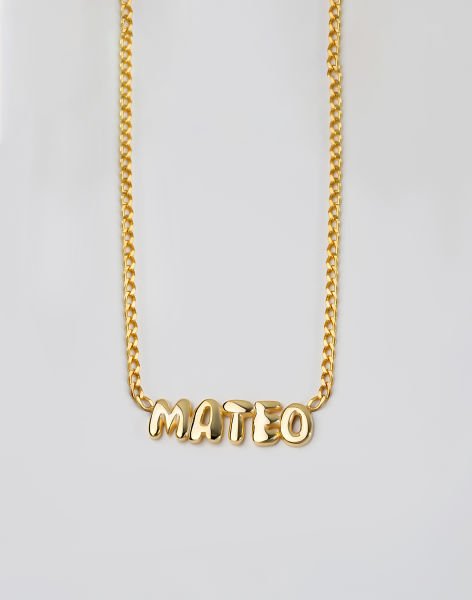 Solid Bubble İsimli Kolye Gurmet Zincir