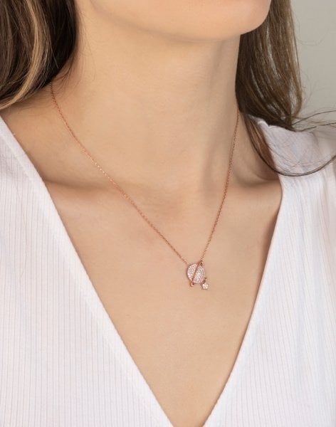 Yıldızlı Satürn Gümüş Kolye