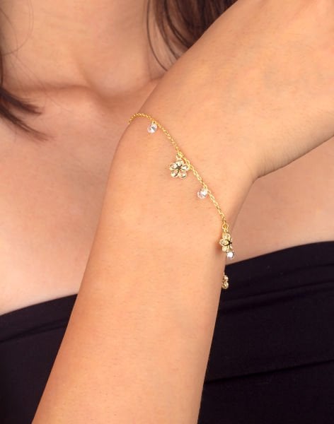 925 Ayar Gümüş Şans Çiçeği Bileklik