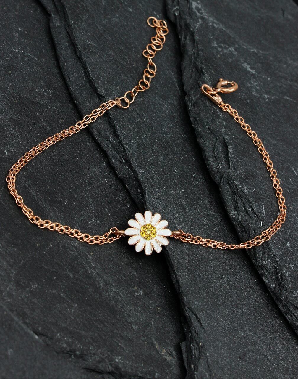 Gümüş Papatya Bileklik