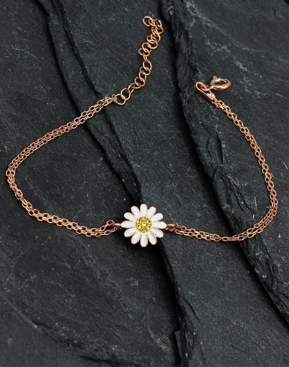 Gümüş Papatya Bileklik