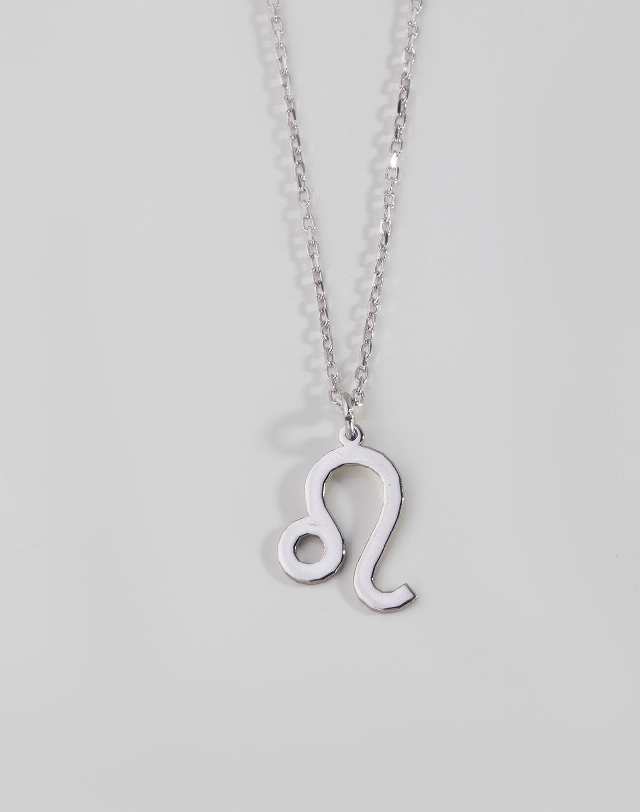 925 Ayar Gümüş Burç Kolye Rodyum Kaplama