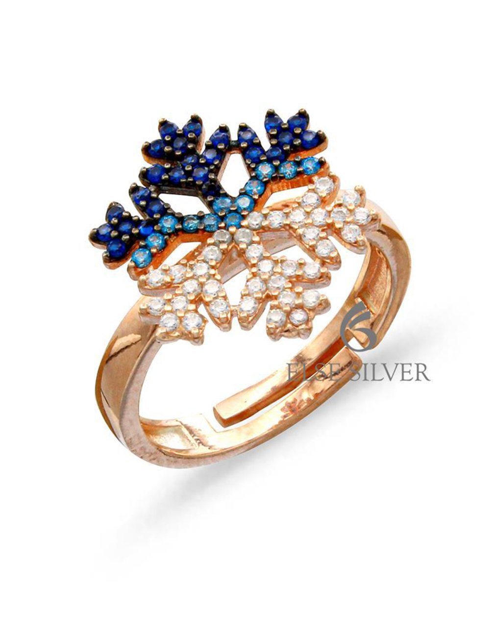 925 Ayar Gümüş Kar Tanesi Yüzük