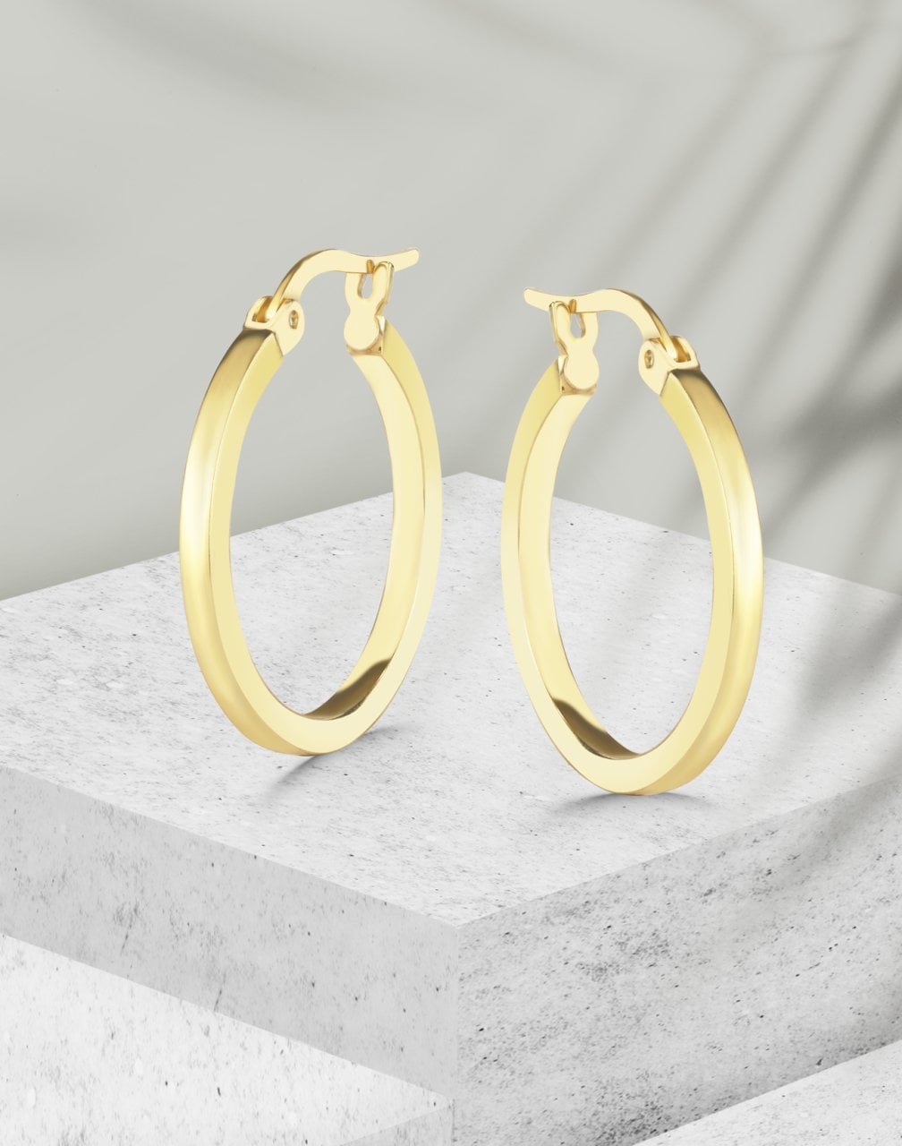 925 Ayar Gümüş Klasik İçi Boş Halka Küpe