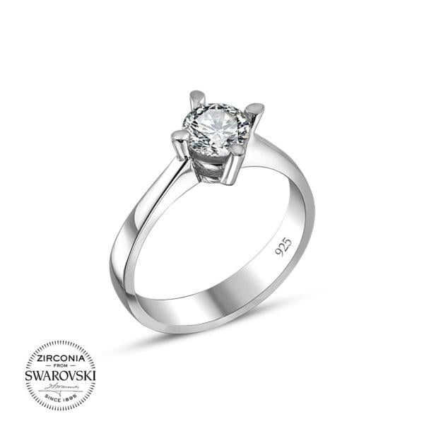 Swarovski Gümüş Yüzük