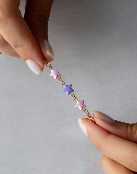 Gümüş Üç Yıldızlı Çocuk Bilekliği