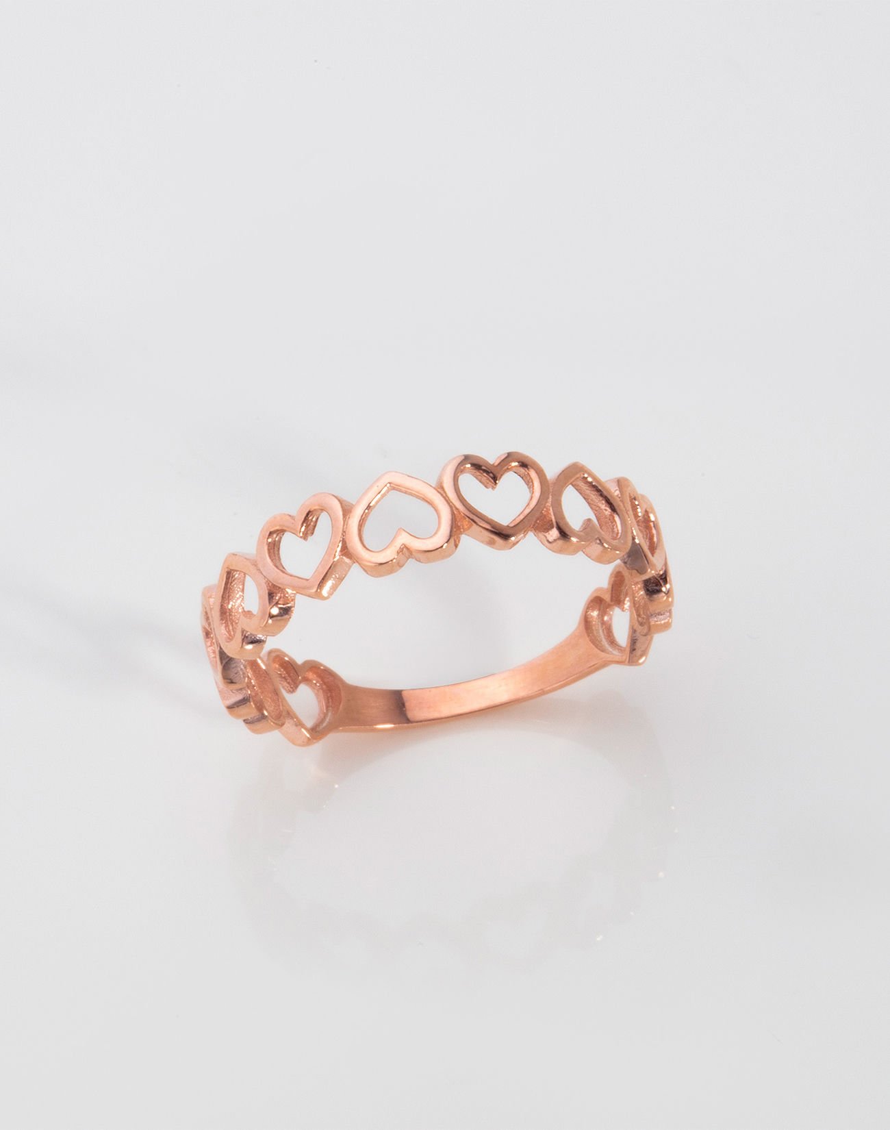 Aşk Sarmalı Özel Tasarım Gümüş Yüzük 12 - Rose Kaplama