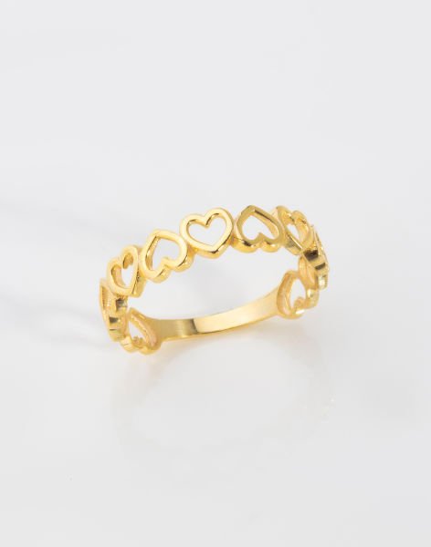 Aşk Sarmalı Özel Tasarım Gümüş Yüzük 15 - 14 Ayar Altın Kaplama