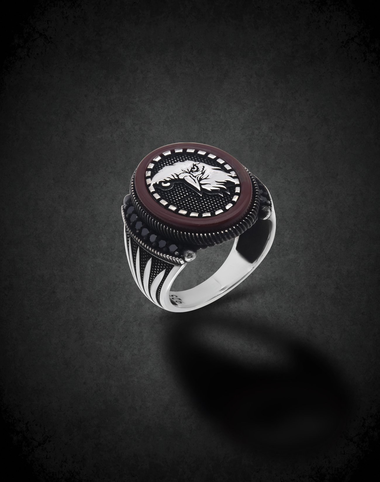 Kartal Gümüş Erkek Yüzüğü