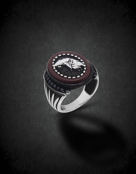 Kartal Gümüş Erkek Yüzüğü