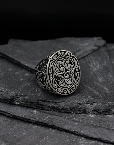 Hiçlik Ateşi Gümüş Erkek Yüzük