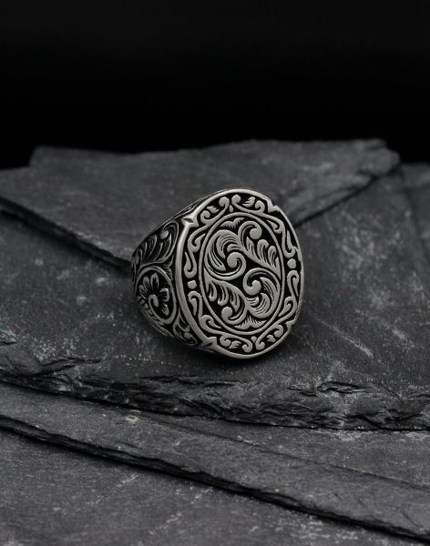 Hiçlik Ateşi Gümüş Erkek Yüzük