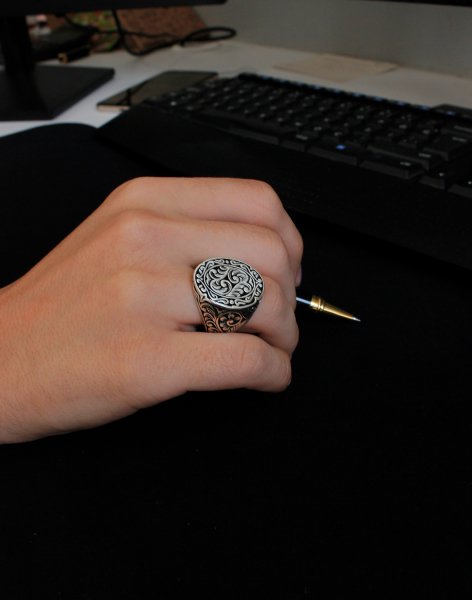 Hiçlik Ateşi Gümüş Erkek Yüzük