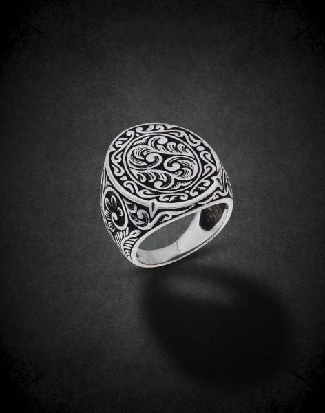 Hiçlik Ateşi Gümüş Erkek Yüzük