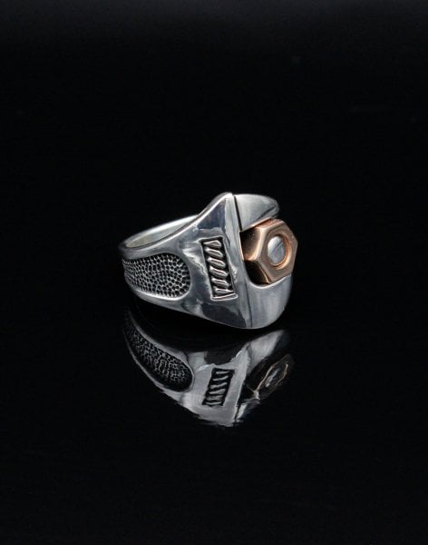 İngiliz Anahtarı Gümüş Erkek Yüzüğü