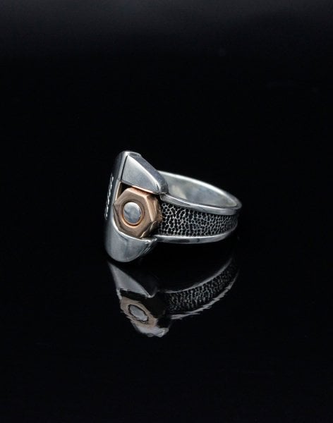 İngiliz Anahtarı Gümüş Erkek Yüzüğü