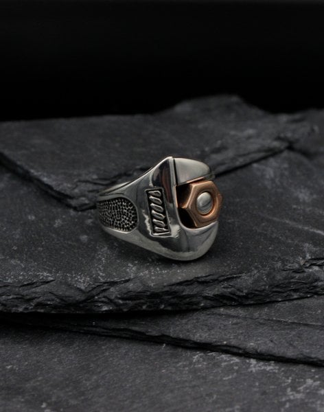 İngiliz Anahtarı Gümüş Erkek Yüzüğü