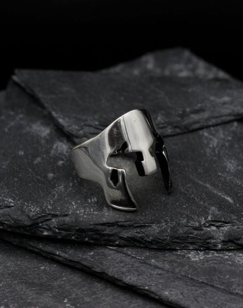 Miğfer Gümüş Erkek Yüzüğü