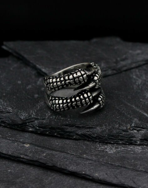 Kartal Pençesi Gümüş Erkek Yüzüğü