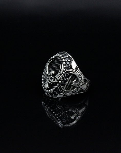 Anka Kuşu Gümüş Erkek Yüzüğü