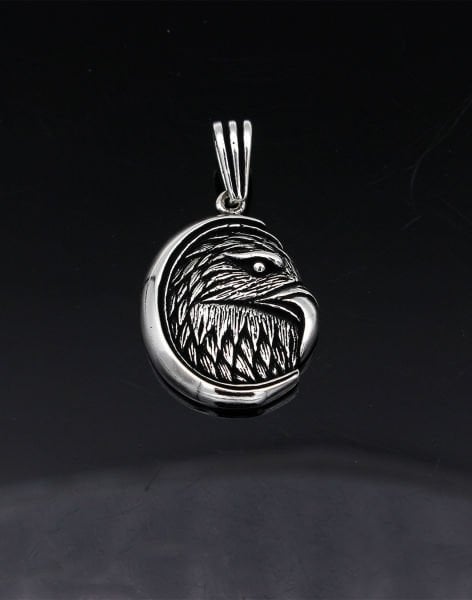 Kartalın Hükmü Gümüş Erkek Kolyesi