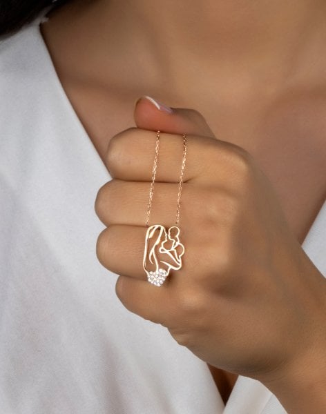 925 Ayar Gümüş Ana Kucağı Kolye