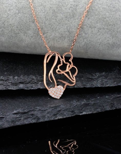 925 Ayar Gümüş Ana Kucağı Kolye