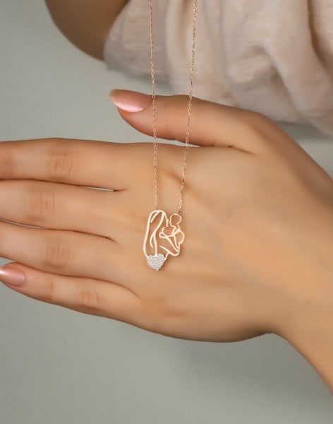 925 Ayar Gümüş Ana Kucağı Kolye