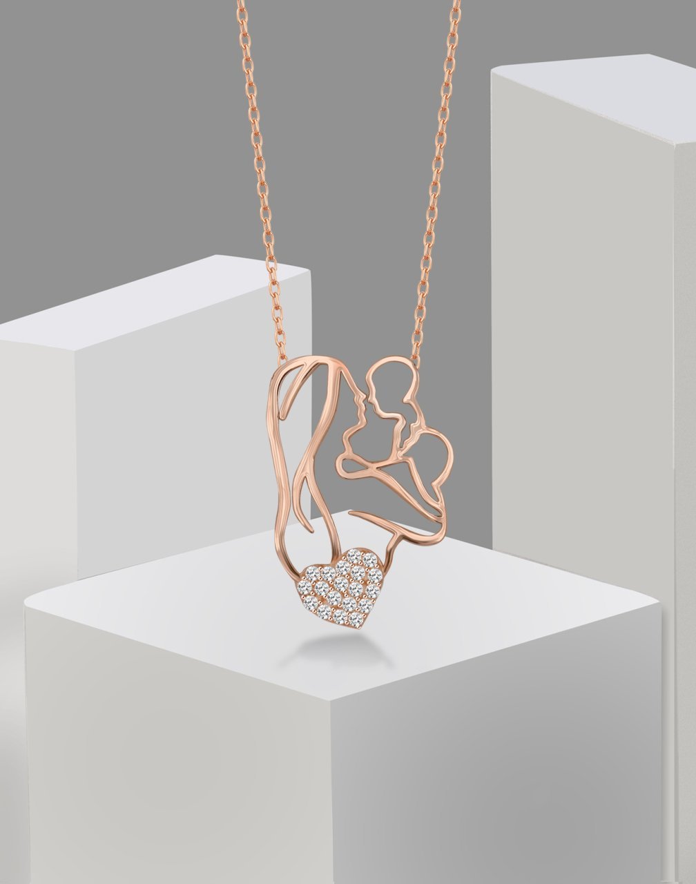 925 Ayar Gümüş Ana Kucağı Kolye