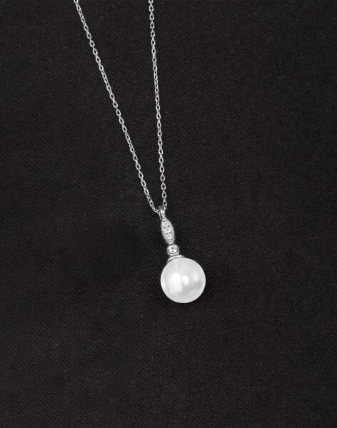 925 Ayar Gümüş Elegance Küre İnci Kolye