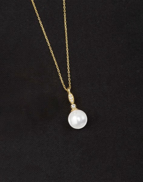 925 Ayar Gümüş Elegance Küre İnci Kolye