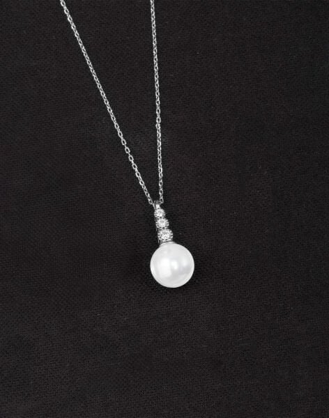 925 Ayar Gümüş Süzme Küre İnci Kolye