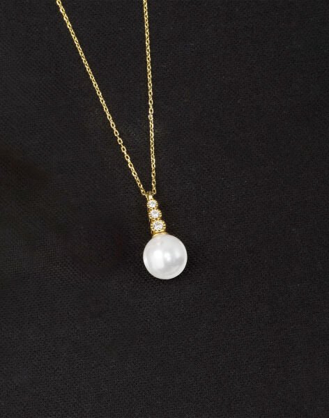 925 Ayar Gümüş Süzme Küre İnci Kolye