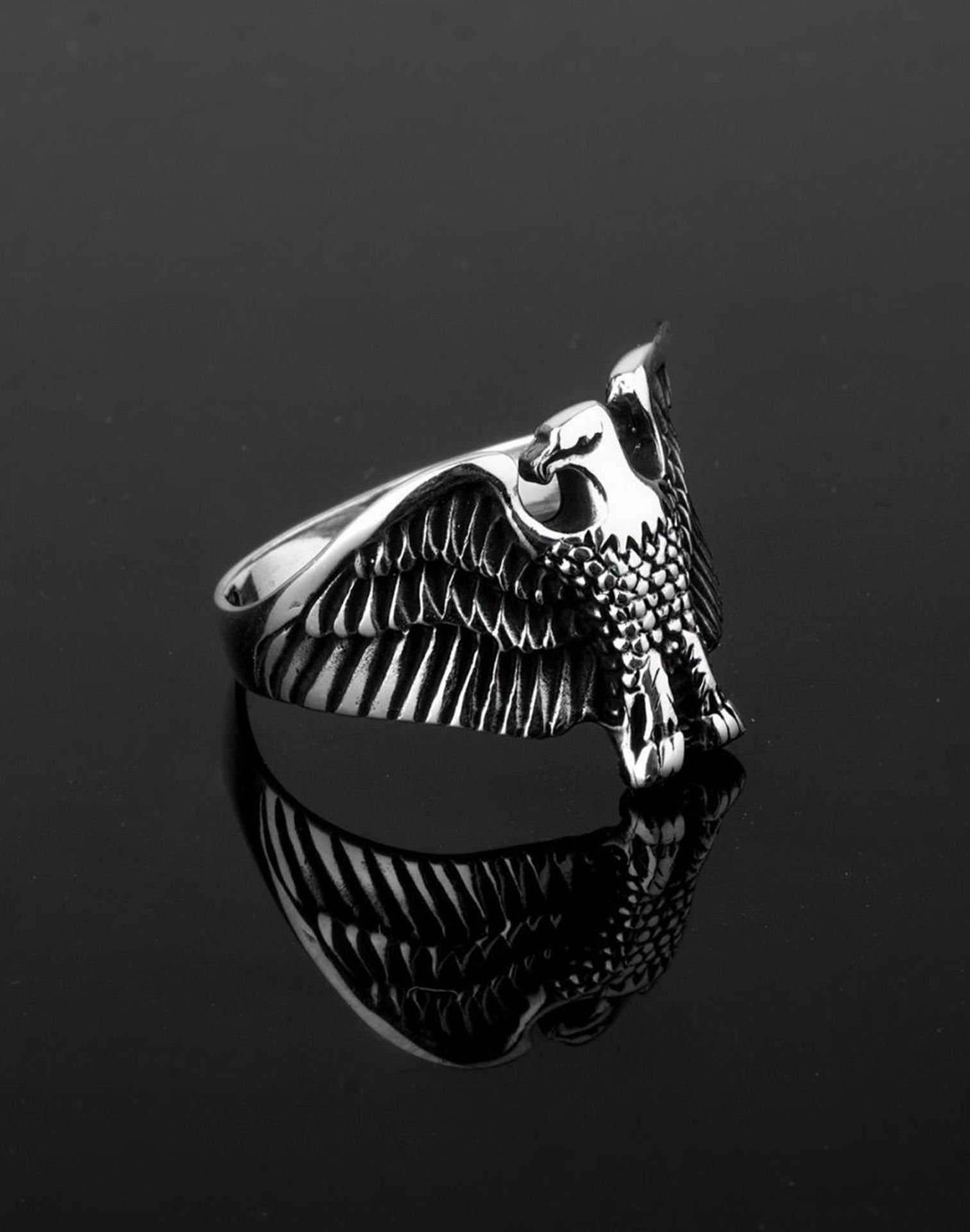 925 Ayar Gümüş Kartal Erkek Yüzüğü