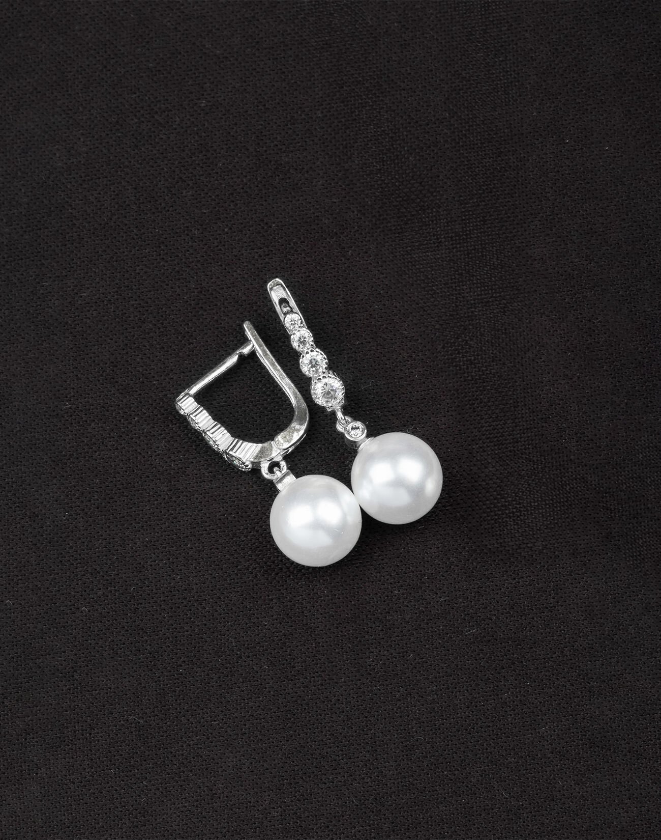 925 Ayar Gümüş Süzme Küre İnci Küpe