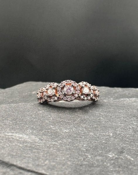 925 Ayar Elmas Montürü Tasarım Gümüş Yüzük