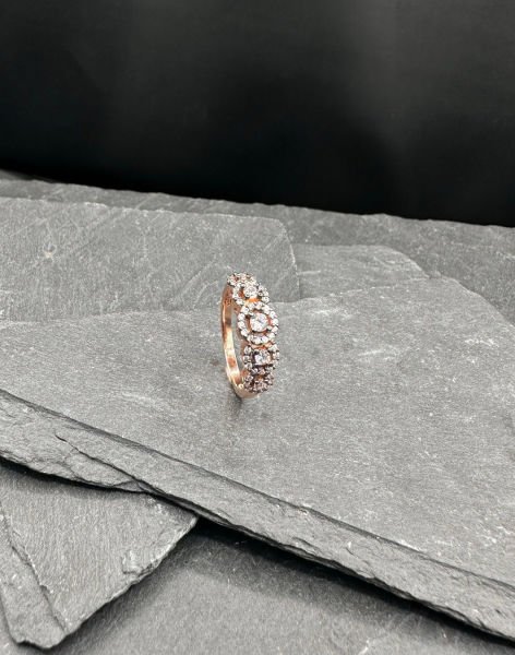 925 Ayar Elmas Montürü Tasarım Gümüş Yüzük