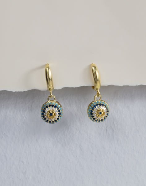 925 Ayar Gümüş Nazar Küpe