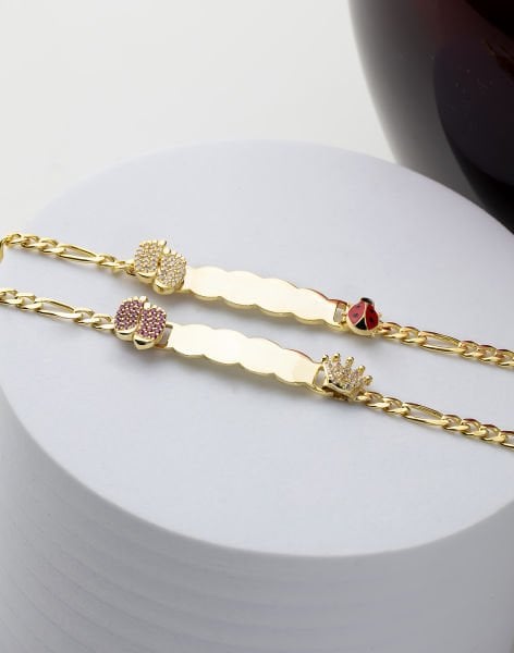 Uğurlu Ayak Figürlü Çocuk Bilekliği