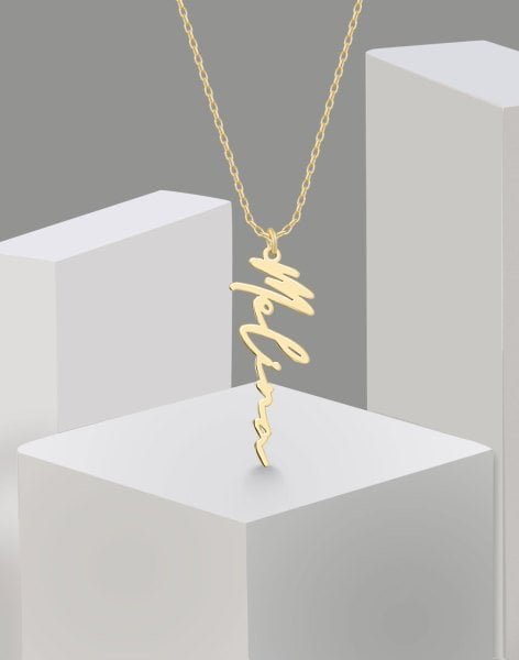 925 Ayar Gümüş Kişiye Özel İmza Kolye