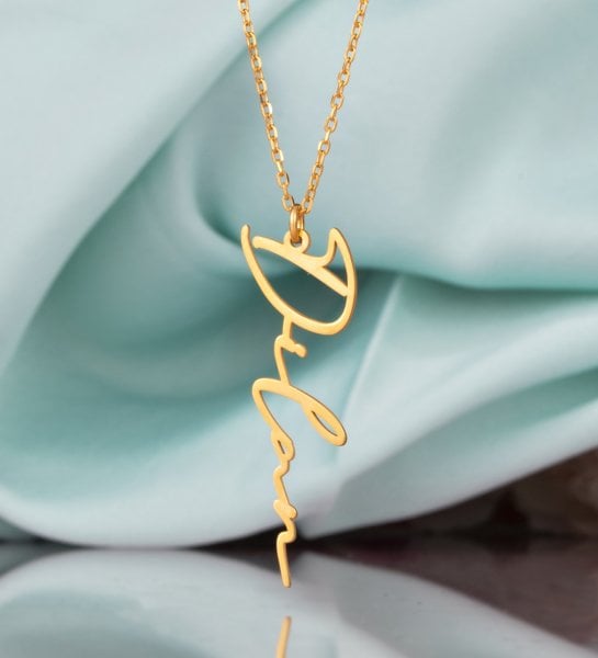 925 Ayar Gümüş Kişiye Özel İmza Kolye