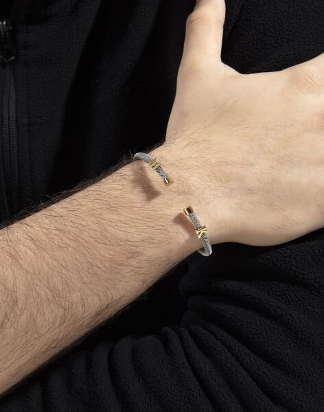 925 Ayar Gümüş Kendin Tasarla Harfli Çelik Bileklik