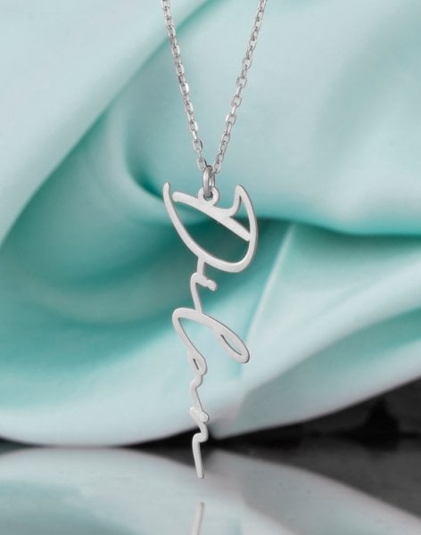 İsimli İmza Kolye 925 Ayar Gümüş