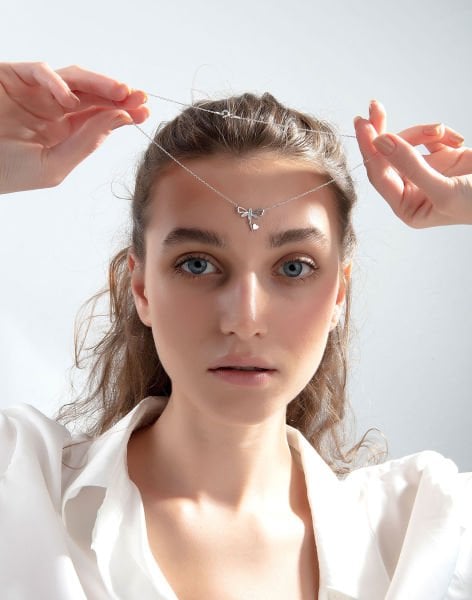 925 Ayar Gümüş Kalpli Yusufcuk Kolye