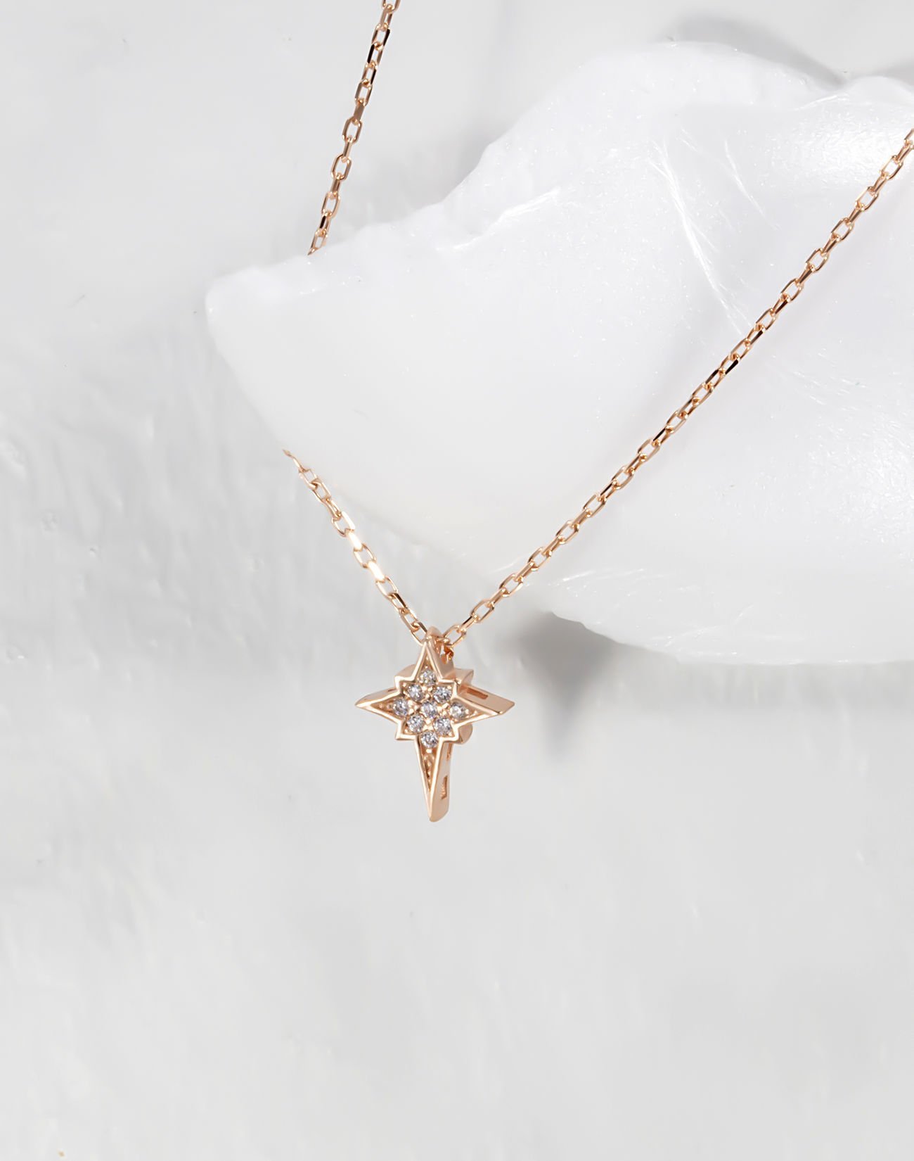 Gümüş Şimal Yıldızı Kolye