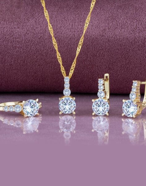 Singapur Zincirli 925 Ayar Gümüş Süzme Taşlı Takı Seti 14